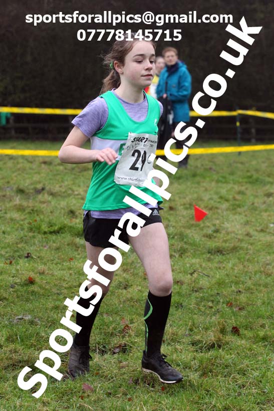Girls under-13s, NECAA Junior Cross Country Relays, Thornley Farm, Peterlee, Saturday, December 12th. Photo: David T. Hewitson/Sports for All Pics